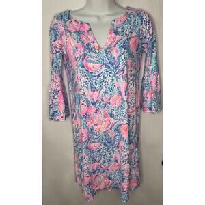 LILLY PULITZER Dress TOSHA  Women’s XXS TREASURE TROVE PRINT Resort